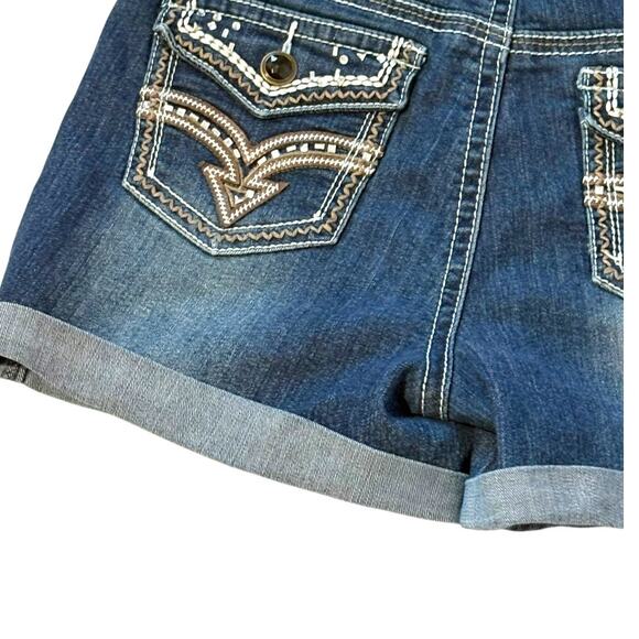 Cato Denim Shorts - Size 10 - Blue with Sparkle Stud Detail on Back Pockets - Picture 8 of 16